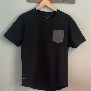 Men's Black T-Shirt with Pocket